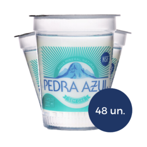 Água Mineral sem Gás - 48 unidades - Copo plástico 200 ml - Pedra Azul