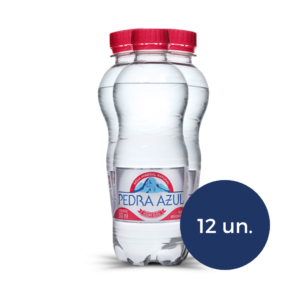 Água Mineral com Gás - 12 unidades - Garrafa 510 ml - Pedra Azul