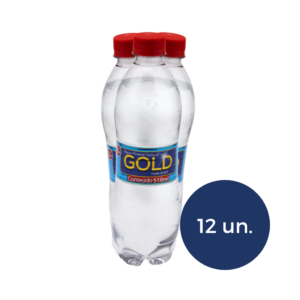 Água Mineral com Gás - 12 unidades - Garrafa 510 ml - Gold