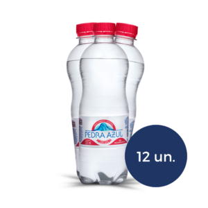 Água Mineral com Gás - 12 unidades - Garrafa 330 ml - Pedra Azul